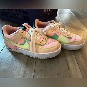 Nike Pastel Pink and Yellow Sneakers